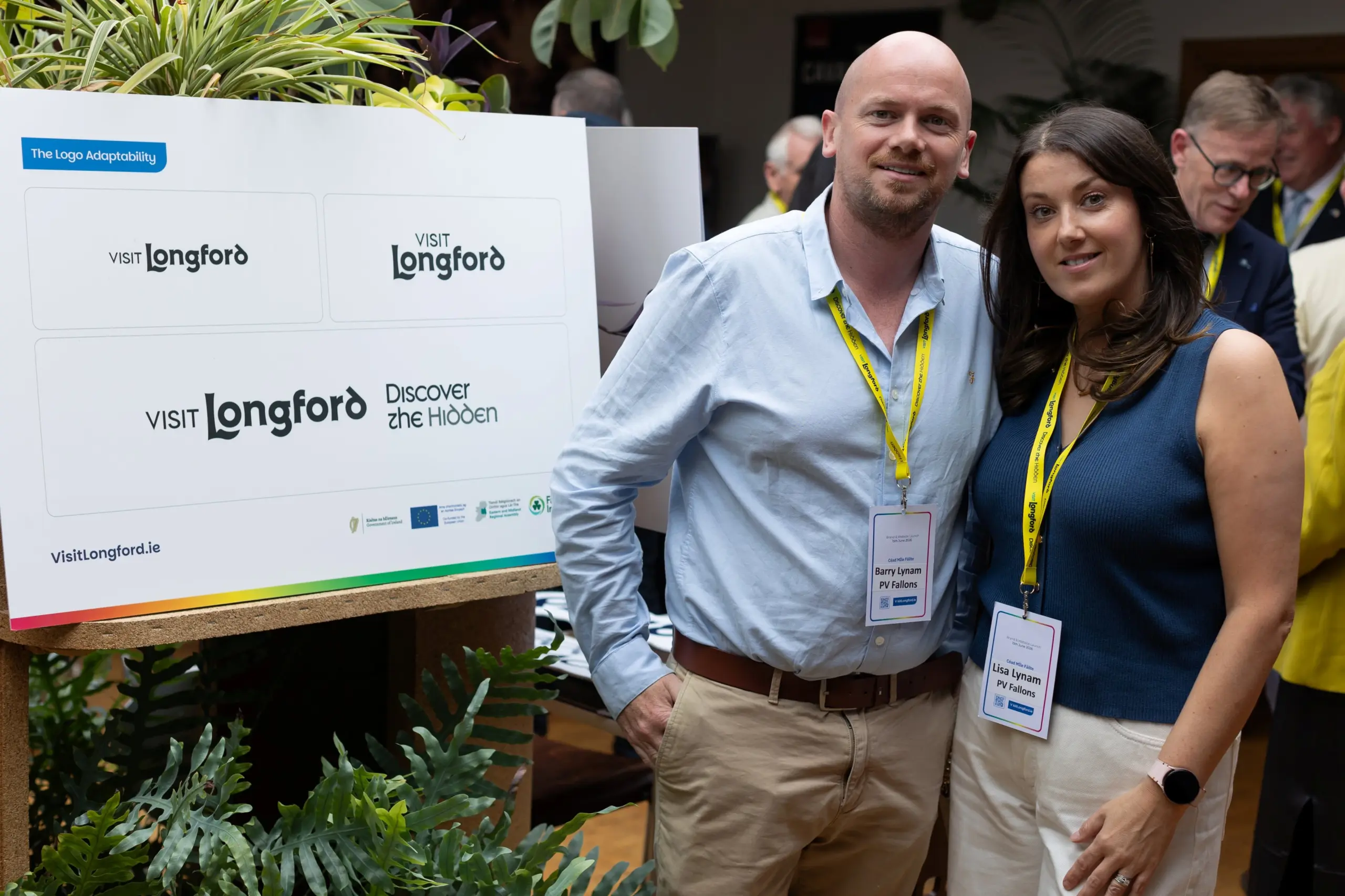 Barry and Lisa Lynam, PV Fallons pictured at the launch of the new VisitLongford.ie tourism website. Pic. Clare Frances Photography