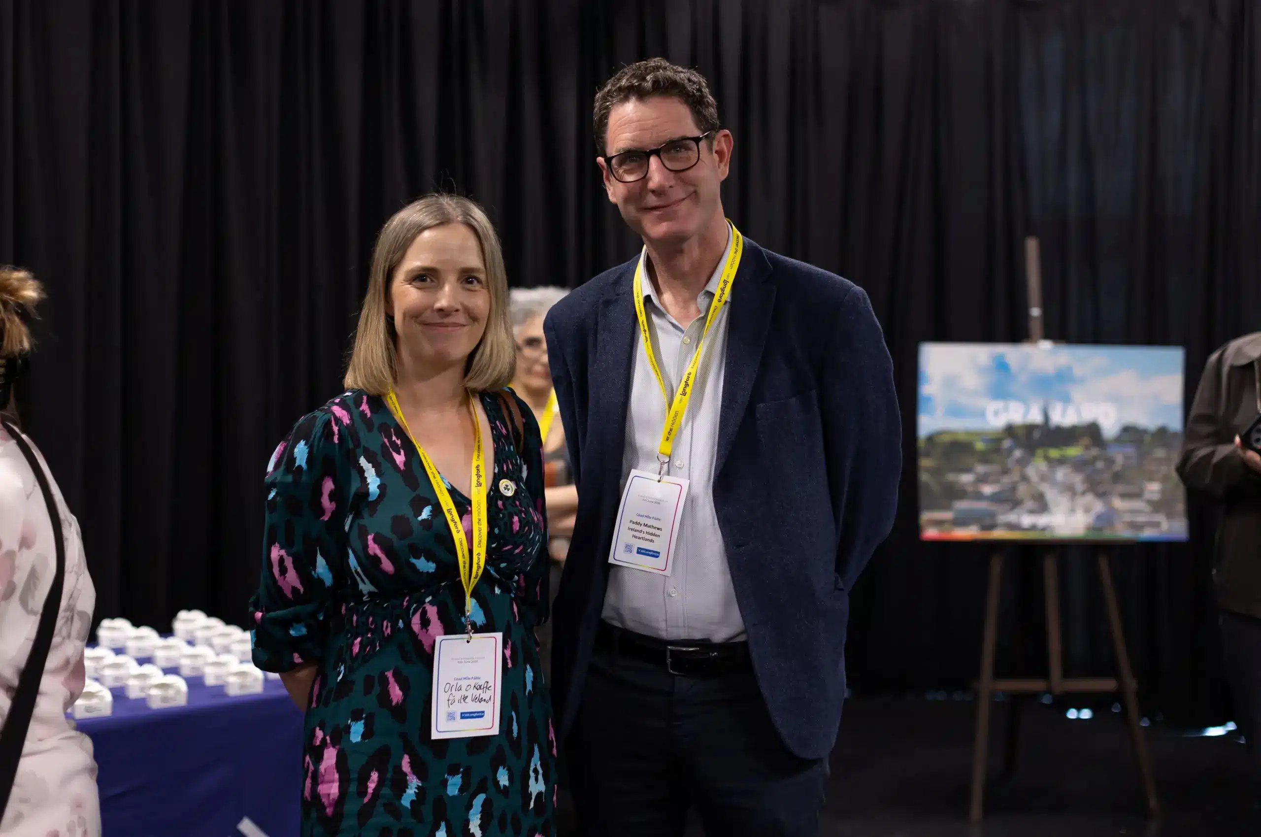 Head of Industry Digitalisation with Fáilte Ireland, Orla O’Keeffe and Paddy Matthews Ireland’s Hidden Heartlands pictured at the launch of the new VisitLongford.ie tourism website. Pic. Clare Frances Photography